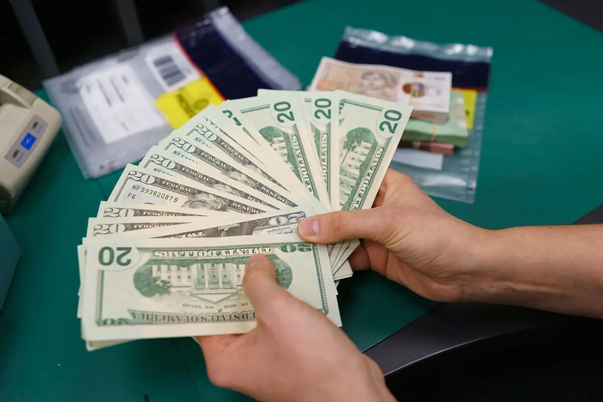 Billetes desplegados