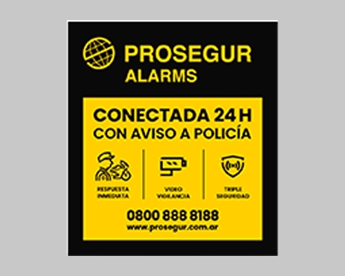placa cuadrada Placa disuasoria que protege ante una intrusión
